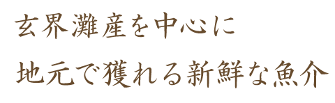 玄界灘産を中心に